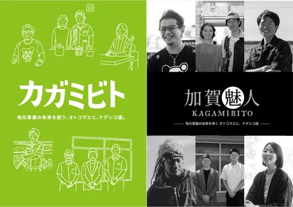 加賀魅人（カガミビト）｜地域ZINE ロゴ